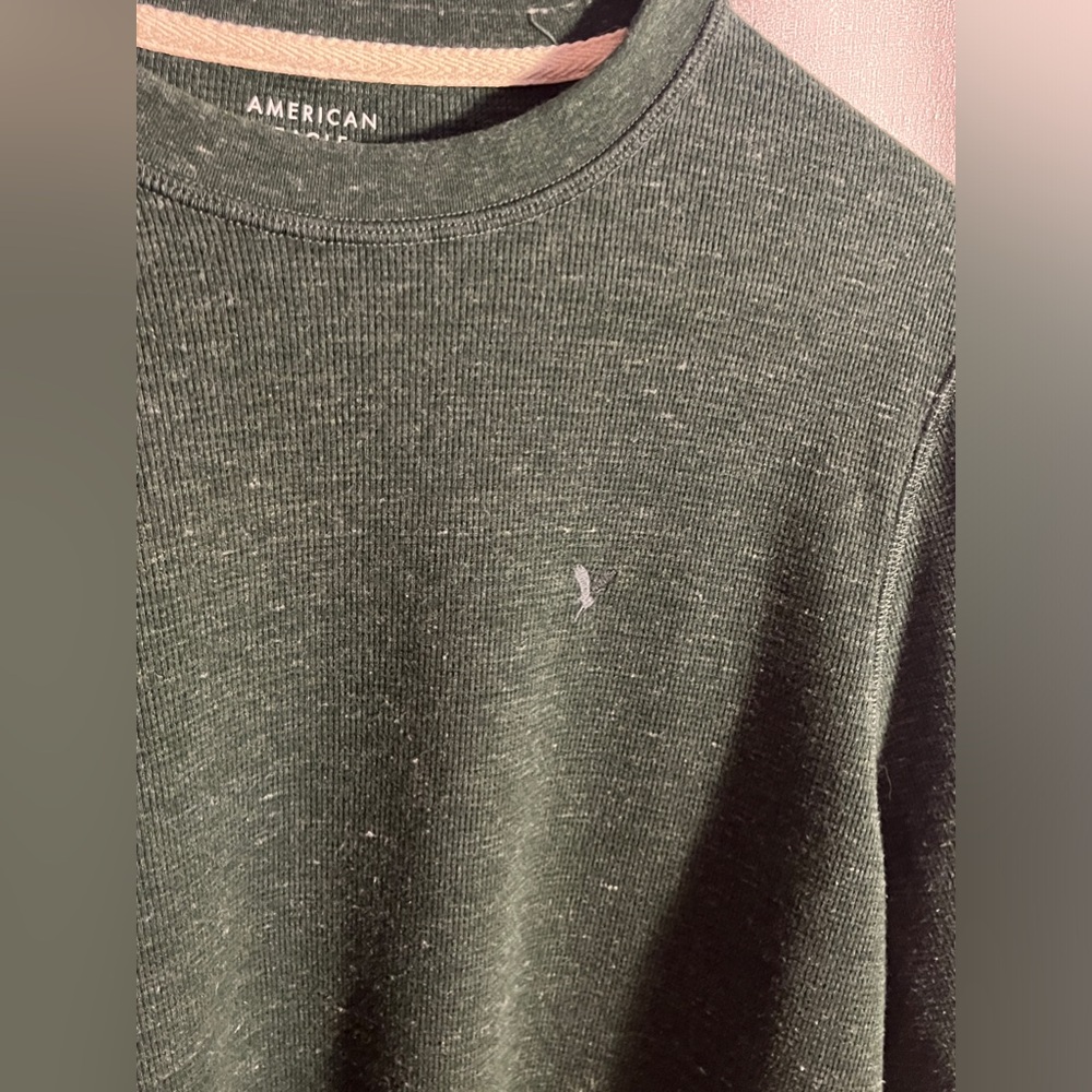 Men’s Large American Eagle Standard Fit Green Sweater - Picture 4 of 4